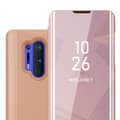 Miniatyrbilde 1 av 7: Etui for OnePlus 8 PRO Deksel Clear View Mirror Beskyttelsesetui med stativfunksjon 360 graders beskyttelse