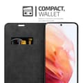 Pikkukuva 4 / 8: Samsung Galaxy S21 5G Suojakotelo Suojakuori Lompakkokotelo Matkapuhelinkotelo jossa magneettisuljenta, jalusta-toiminto ja korttitasku
