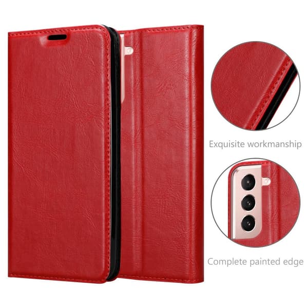 Samsung Galaxy S21 5G Fodral Skal Plånboksfodral Case med magnetisk stängning, ståfunktion och kortficka