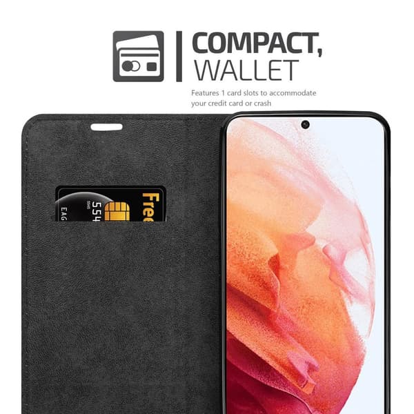 Samsung Galaxy S21 5G Suojakotelo Suojakuori Lompakkokotelo Matkapuhelinkotelo jossa magneettisuljenta, jalusta-toiminto ja korttitasku