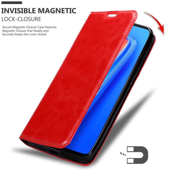 Lommebokdeksel til Realme 7 4G Deksel med magnetisk lukking, stativfunksjon og kortlomme