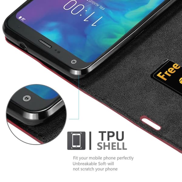 LG Q9 Suojakotelo Suojakuori Lompakkokotelo Matkapuhelinkotelo jossa magneettisuljenta, jalusta-toiminto ja korttitasku