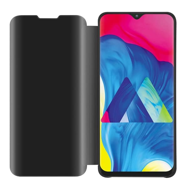 Etui for Samsung Galaxy A10 / M10 Deksel Clear View Mirror Beskyttelsesetui med stativfunksjon 360 graders beskyttelse