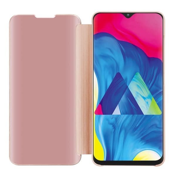 Etui for Samsung Galaxy A10 / M10 Deksel Clear View Mirror Beskyttelsesetui med stativfunksjon 360 graders beskyttelse