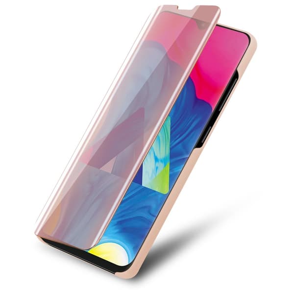 Etui for Samsung Galaxy A10 / M10 Deksel Clear View Mirror Beskyttelsesetui med stativfunksjon 360 graders beskyttelse