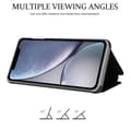 Pikkukuva 10 / 11: Apple iPhone XR Lompakkokotelo Matkapuhelinkotelo Suojakuori Clear View Mirror Suojakotelo jalusta toiminto 360 asteen suojaus