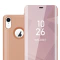 Miniatyrbilde 1 av 7: Etui for iPhone XR Deksel Clear View Mirror Beskyttelsesetui med stativfunksjon 360 graders beskyttelse