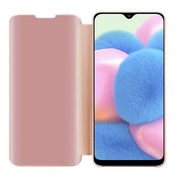 Samsung Galaxy A50 4G / A50s / A30s Lompakkokotelo Matkapuhelinkotelo Suojakuori Clear View Mirror Suojakotelo jalusta toiminto 360 asteen suojaus