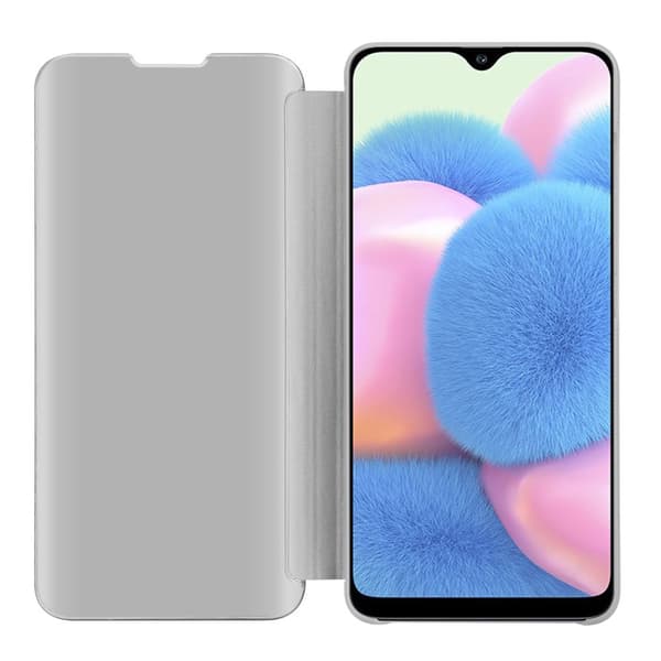 Samsung Galaxy A50 4G / A50s / A30s Lompakkokotelo Matkapuhelinkotelo Suojakuori Clear View Mirror Suojakotelo jalusta toiminto 360 asteen suojaus