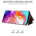 Miniatyrbilde 4 av 6: Etui for Samsung Galaxy A70 / A70s Deksel Clear View Mirror Beskyttelsesetui med stativfunksjon 360 graders beskyttelse