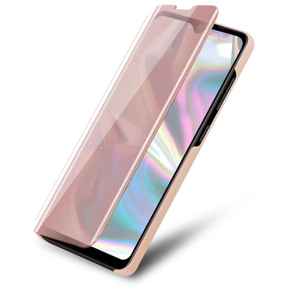 Etui for Samsung Galaxy A70e Deksel Clear View Mirror Beskyttelsesetui med stativfunksjon 360 graders beskyttelse