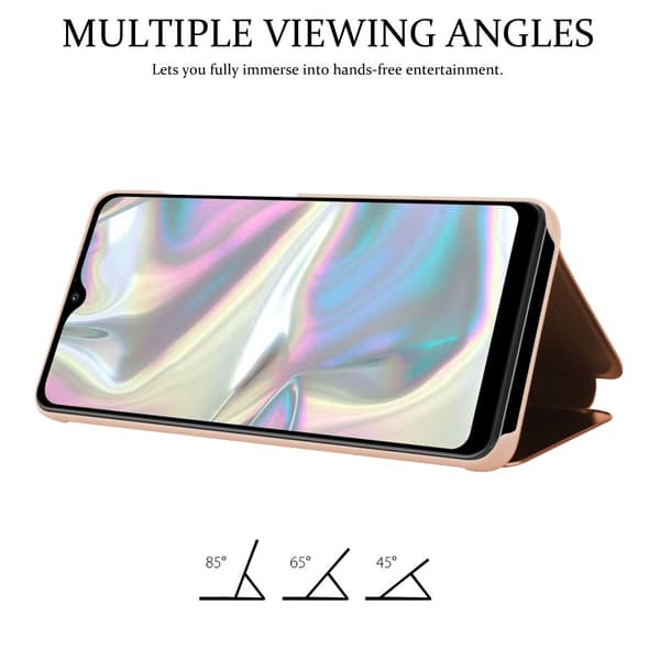 Etui for Samsung Galaxy A70e Deksel Clear View Mirror Beskyttelsesetui med stativfunksjon 360 graders beskyttelse