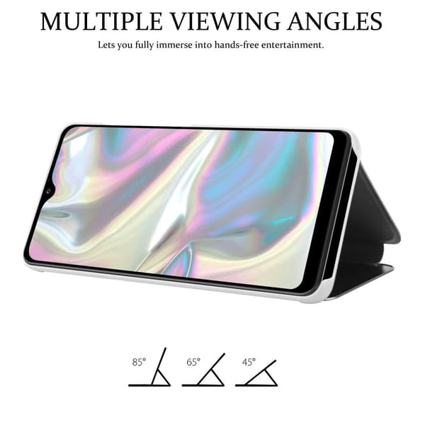 Etui for Samsung Galaxy A70e Deksel Clear View Mirror Beskyttelsesetui med stativfunksjon 360 graders beskyttelse