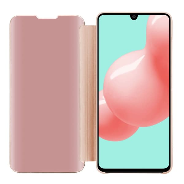 Samsung Galaxy A41 Skal Plånboksfodral Clear View Mirror Skyddsomslag med standfunktion 360 graders skydd