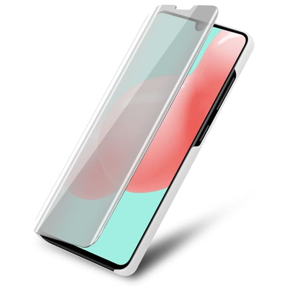 Samsung Galaxy A41 Lompakkokotelo Matkapuhelinkotelo Suojakuori Clear View Mirror Suojakotelo jalusta toiminto 360 asteen suojaus
