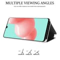 Pikkukuva 4 / 6: Samsung Galaxy A41 Lompakkokotelo Matkapuhelinkotelo Suojakuori Clear View Mirror Suojakotelo jalusta toiminto 360 asteen suojaus