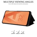Miniatyrbilde 5 av 7: Etui for Samsung Galaxy A32 5G Deksel Clear View Mirror Beskyttelsesetui med stativfunksjon 360 graders beskyttelse