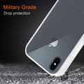 Miniatyrbilde 5 av 8: Deksel for iPhone XS MAX med TPU-silikon på innsiden og matt plast på baksiden