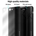 Miniatyrbilde 7 av 7: Deksel til iPhone 7 / 7S / 8 / SE 2020 Stripe optics Silikondeskel laget av TPU-silikon og bakside av herdet glass