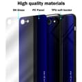 Miniatyrbilde 7 av 7: Deksel til iPhone 7 / 7S / 8 / SE 2020 Stripe optics Silikondeskel laget av TPU-silikon og bakside av herdet glass