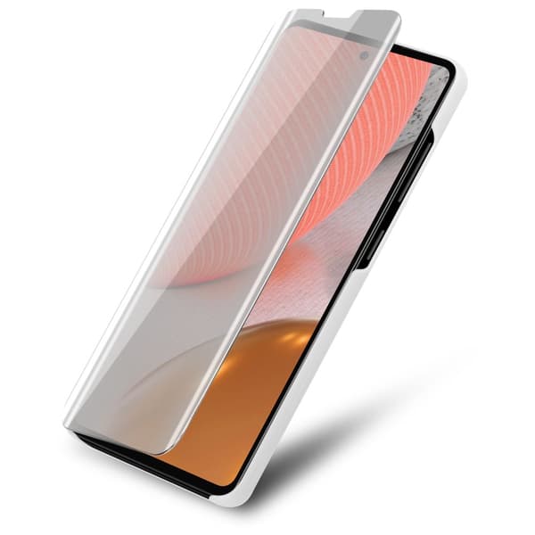 Samsung Galaxy A72 4G / 5G Skal Plånboksfodral Clear View Mirror Skyddsomslag med standfunktion 360 graders skydd