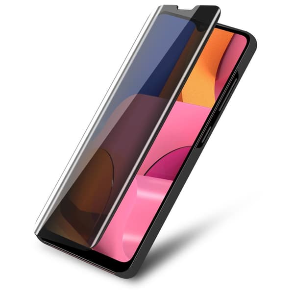 Samsung Galaxy A21 Lompakkokotelo Matkapuhelinkotelo Suojakuori Clear View Mirror Suojakotelo jalusta toiminto 360 asteen suojaus
