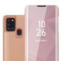 Miniatyrbilde 1 av 7: Etui for Samsung Galaxy A21s Deksel Clear View Mirror Beskyttelsesetui med stativfunksjon 360 graders beskyttelse