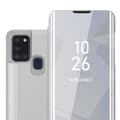Miniatyrbilde 1 av 7: Etui for Samsung Galaxy A21s Deksel Clear View Mirror Beskyttelsesetui med stativfunksjon 360 graders beskyttelse
