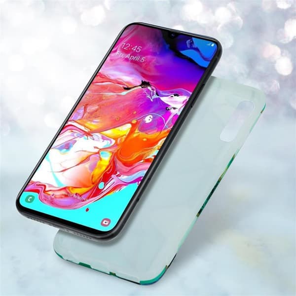 Lommebokdeksel til Samsung Galaxy A70 / A70s Deksel av TPU-silikon med mosaikkmønster