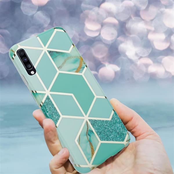 Samsung Galaxy A70 / A70s Skal Fodral Mobilskydd av TPU-silikon med mosaikmönster