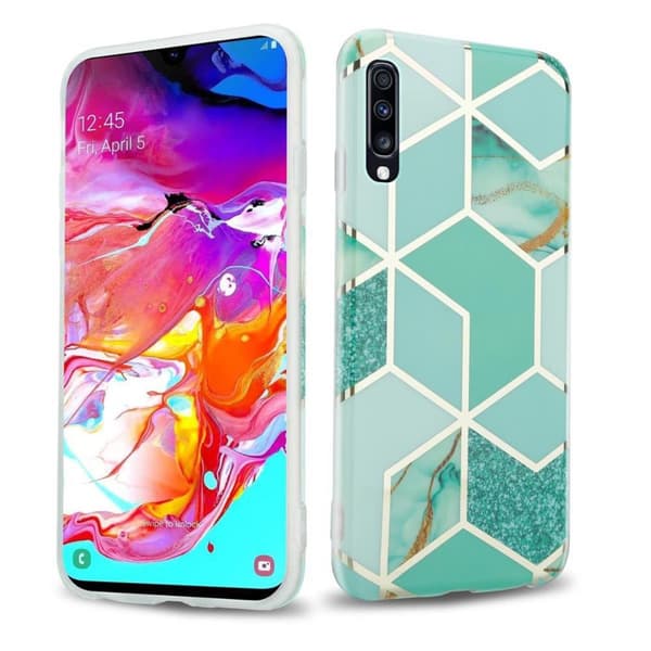 Samsung Galaxy A70 / A70s Skal Fodral Mobilskydd av TPU-silikon med mosaikmönster