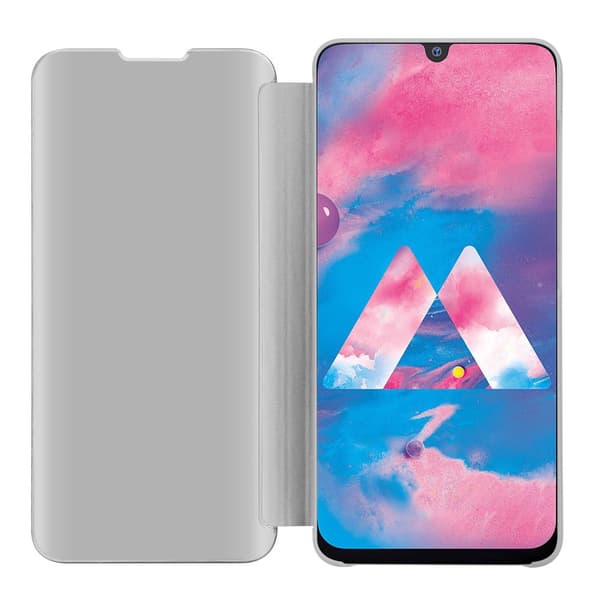 Samsung Galaxy M30 / A40s Skal Plånboksfodral Clear View Mirror Skyddsomslag med standfunktion 360 graders skydd