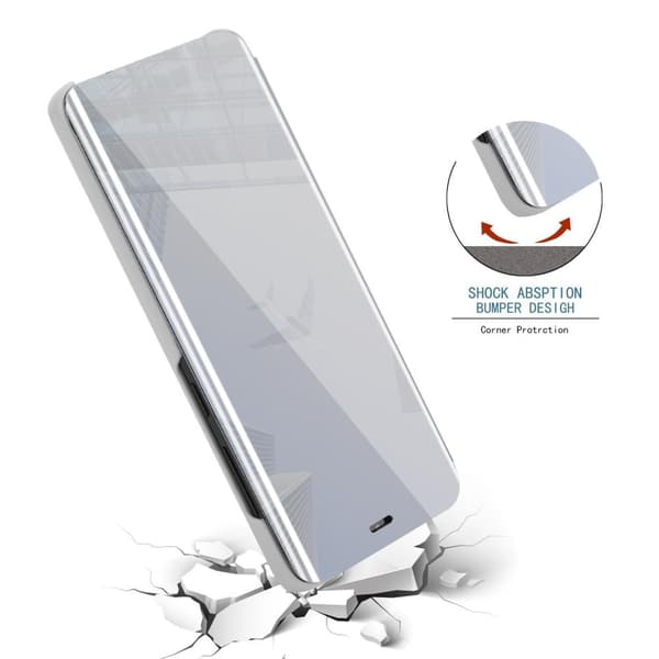 Samsung Galaxy A51 4G / M40s Skal Plånboksfodral Clear View Mirror Skyddsomslag med standfunktion 360 graders skydd