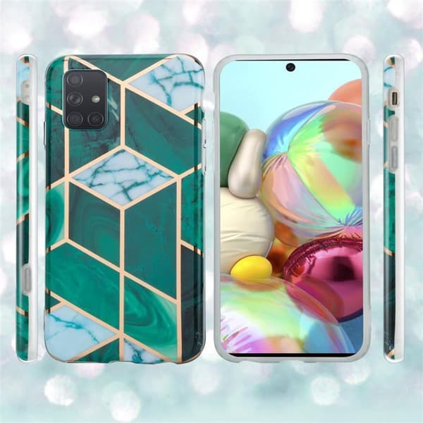 Samsung Galaxy A71 5G Skal Fodral Mobilskydd av TPU-silikon med mosaikmönster