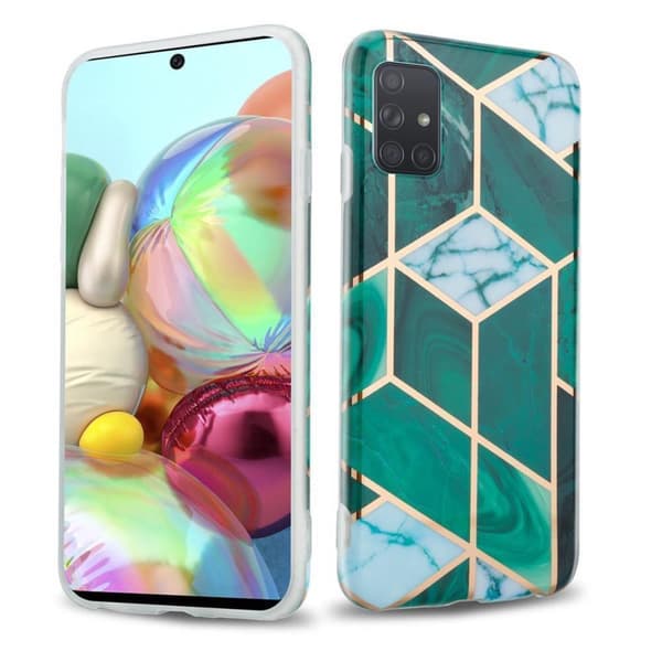 Samsung Galaxy A71 5G Skal Fodral Mobilskydd av TPU-silikon med mosaikmönster