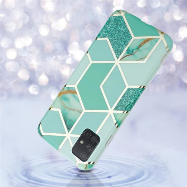 Samsung Galaxy A71 5G Skal Fodral Mobilskydd av TPU-silikon med mosaikmönster