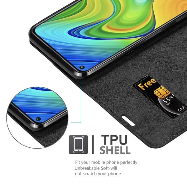 Xiaomi RedMi NOTE 9 Fodral Skal Plånboksfodral Case med magnetisk stängning, ståfunktion och kortficka