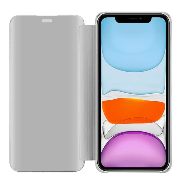 iPhone 11 Skal Plånboksfodral Clear View Mirror Skyddsomslag med standfunktion 360 graders skydd