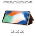 Miniatyrbild 5 av 7: iPhone X / XS Skal Plånboksfodral Clear View Mirror Skyddsomslag med standfunktion 360 graders skydd
