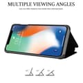 Miniatyrbild 5 av 7: iPhone X / XS Skal Plånboksfodral Clear View Mirror Skyddsomslag med standfunktion 360 graders skydd