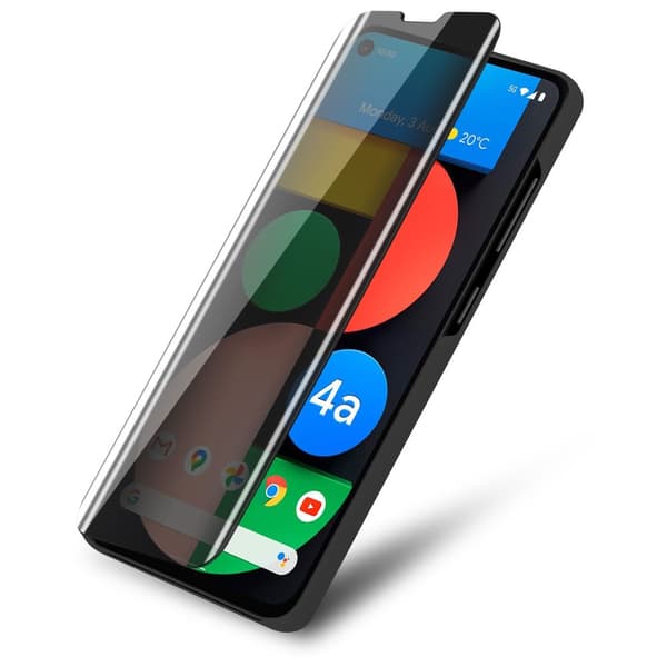 Etui for Google PIXEL 4A Deksel Clear View Mirror Beskyttelsesetui med stativfunksjon 360 graders beskyttelse