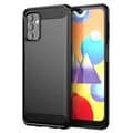Miniatyrbild 1 av 7: Samsung Galaxy A32 5G Skal Fodral av flexibelt TPU-silikon i rostfritt stål-kolfiber-look Skyddsfodral