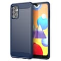 Miniatyrbild 1 av 7: Samsung Galaxy A32 5G Skal Fodral av flexibelt TPU-silikon i rostfritt stål-kolfiber-look Skyddsfodral