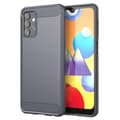 Miniatyrbild 1 av 7: Samsung Galaxy A32 5G Skal Fodral av flexibelt TPU-silikon i rostfritt stål-kolfiber-look Skyddsfodral