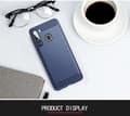 Miniatyrbilde 7 av 7: Deksel til Samsung Galaxy A21 Beskyttelsesdeksel av fleksibelt TPU-silikon i rustfritt stål-karbonfiberutseende