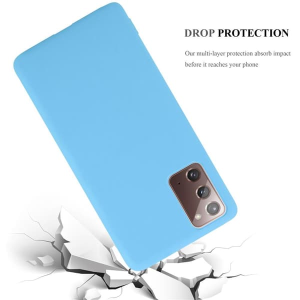 Samsung Galaxy NOTE 20 Skal Fodral Case Cover Mobilskydd av flexibelt TPU-silikon