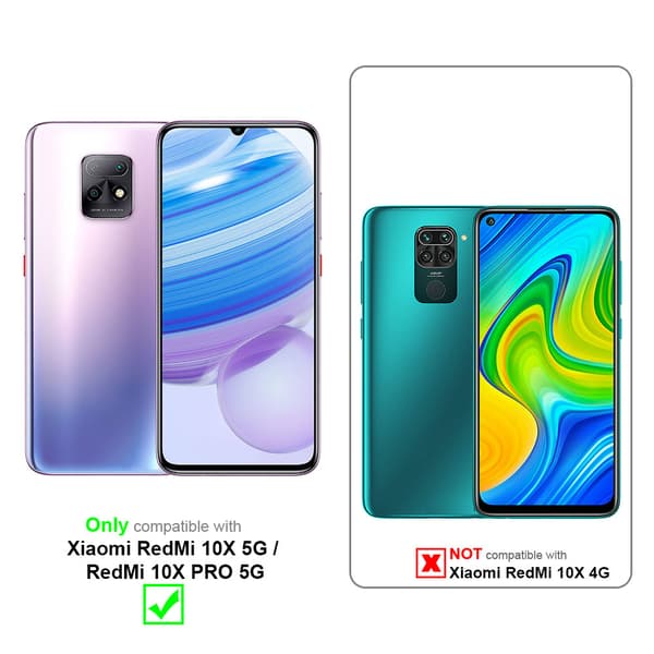 Xiaomi RedMi 10X 5G / RedMi 10X PRO 5G Fodral Skal Plånboksfodral Case med magnetisk stängning, ståfunktion och kortficka