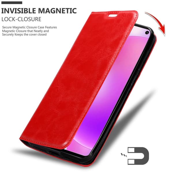 Lommebokdeksel til Xiaomi RedMi K30 / K30i 5G Deksel med magnetisk lukking, stativfunksjon og kortlomme