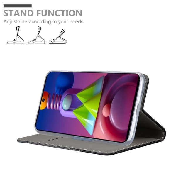 Samsung Galaxy M51 Skal Plånboksfodral med magnetisk stängning, ståfunktion och kortficka