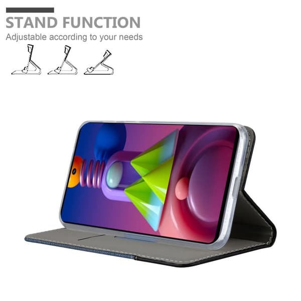 Samsung Galaxy M51 Skal Plånboksfodral med magnetisk stängning, ståfunktion och kortficka